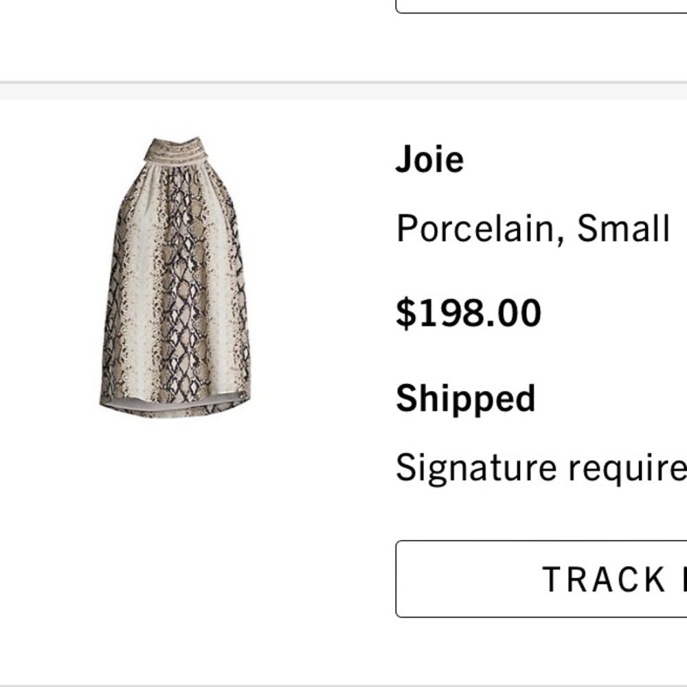 Joie Sleeveless Halter Neck Snakeskin Print Top EUC!! - Picture 9 of 9